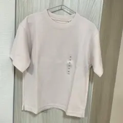 ユニクロ キッズ エアリズムコットンオーバーサイズTシャツ 120 ピンク