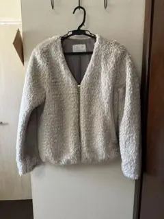 Discoat ボアジャケット　ベージュピンク