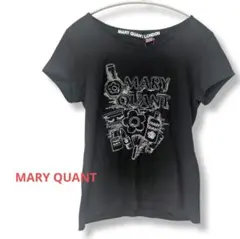 【新品】MARY QUANT LONDON コスメ刺繍Tシャツ ブラックのサムネイル