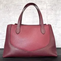 未使用級】MAURO GOVERNA レザー フューシャピンク トートバッグ 