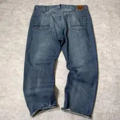 00s RALPH LAUREN 極太 ワイド バギー デニム ラルフローレン