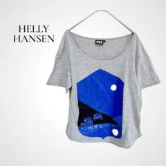 HELLY HANSEN 半袖 グラフィックTシャツ S グレー イラストのサムネイル