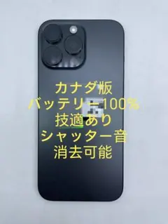 【カナダ版】シャッター無音iPhone 16 Pro 256GB ブラック iPhone 16 Pro 256GB Black Titanium | Cellcom