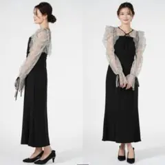 SNIDEL レースボレロデコルテオープンワンピース