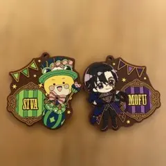 SIVA & MOFU アクリルキーホルダー カラフルピーチ