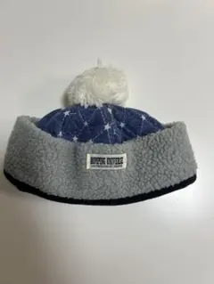 美品　BOTHING UNIVERSE 星柄ポンポン付きニット帽 S