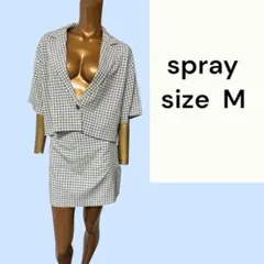 No.359 (☆)spray チェック柄セットアップ