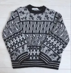 リリーブラウン　アンゴラ混ジャガードニットトップス