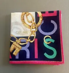 CELINE ハンカチ チェーンデザイン