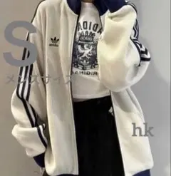 アディダスオリジナルス　ワッフル　トラックジャケット　Ｓ　ホワイト