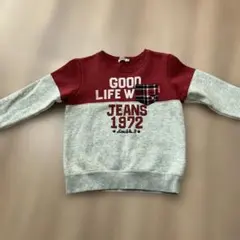 ダブルB 裏起毛トレーナー　120cm