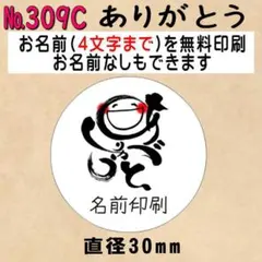 サンキューシール　№309C ありがとう