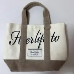 Her lip to HLT Mini Tote ivory 白 - メルカリ