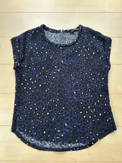 ZARA WOMAN レオパード柄 半袖ブラウスのサムネイル
