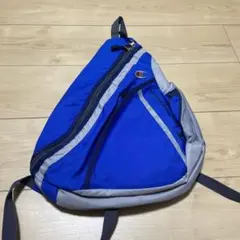 90s　Champion ショルダーバッグ 青