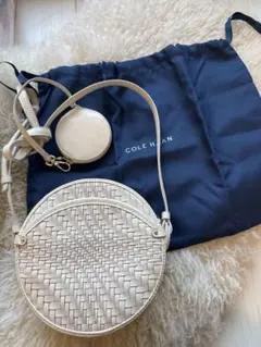 COLE HAAN 革ホワイト ショルダーバッグ セット