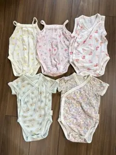 UNIQLOボディースーツ　肌着5枚セット 60cm PAUL&JOE