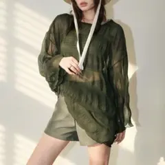 OSYAREVO 水着 オリーブ M