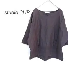 スタディオクリップ 半袖 カットソー レース 薄手 綿100% スリット