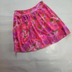 Chestyピンクに花柄ギャザースカートサイズ1