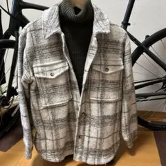 BANANA REPUBLIC ウール混紡 チェック柄カジュアルジャケット