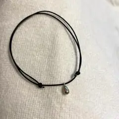 【新品未使用】シルバー ＜一粒ドロップ＞ アンクレット J_Products