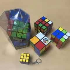 ルービックキューブ５個セット（多色、解法ガイド付き）
