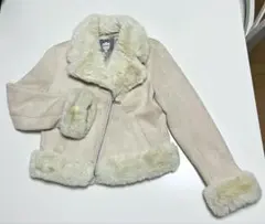 リランドチュール　ファー　ライダース　ジャケット　ベージュ