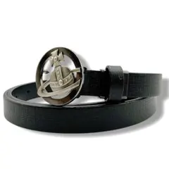 極美品✨ヴィヴィアンウエストウッド　オーヴ　ロゴバックル　レザー　ベルト