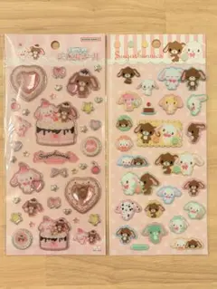 シュガーバニーズ ジュエルシールとぷっくりシール2シートセット