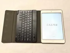 iPad mini ホワイト キーボードカバー付き