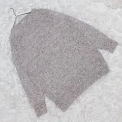 『マカ』 (M) メランジチュニックセーター 長袖 ナチュラル カジュアル