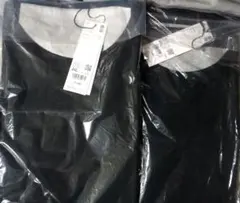 2枚セット　+J 　スーピマコットンリラックスフィットクルーT　ブラック　4XL