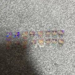 日焼けキティ ホログラムステッカー 16枚セット