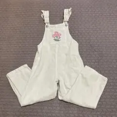 ZARA 花刺繍オーバーオール 110