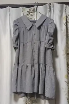 【OLIVE des OLIVE 】チェック柄 半袖チュニック