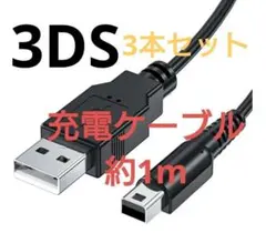 3本セット Nintendo 3DS&2DS対応/充電器ケーブル/新品/送料無料