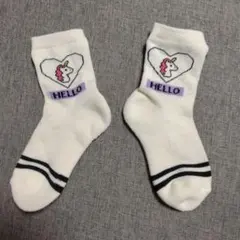 新品未使用　ユニコーンデザイン キッズ靴下 17〜20cm