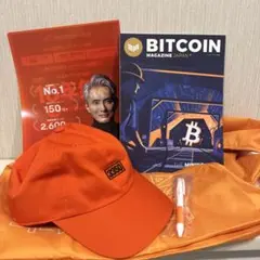 新品未使用　メタプラネット社　オレンジ　キャップ　帽子　株主総会　2024年度 メタプラネット キャップ - メルカリ