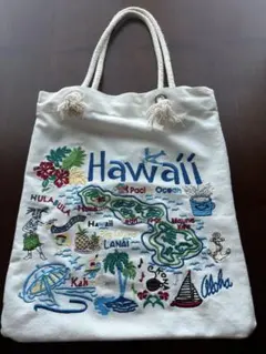 ハワイ刺繍トートバッグ