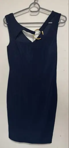 キャバドレス　ミニドレス　ネイビー　Ｍ
