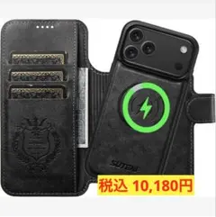 【JCG】iPhone 17 Pro ケース手帳型 MagSafe対応