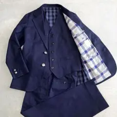 美品✨ザスタイリストジャパン 3ピース セットアップスーツ ネイビー Mサイズ
