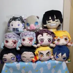 鬼滅の刃寝そべりぬいぐるみ【甘露寺蜜璃増えました）10点セット おまけ2点付き
