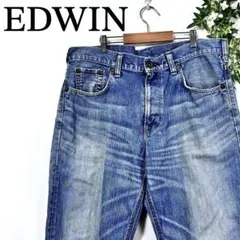 EDWIN ライトブルー デニムパンツ ハーフ エドウィン ジーンズ 34