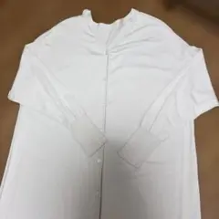 新品未使用アンタイトルトール大きいサイズのロングカーディガン44薄いグレー