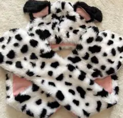 ディズニー　ファンキャップ　マフラーキャップ　101匹わんちゃん　ダルメシアン