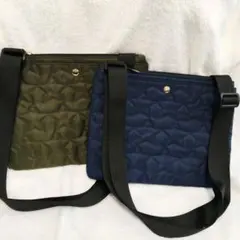 ショルダーバッグ オリーブグリーン ネイビー