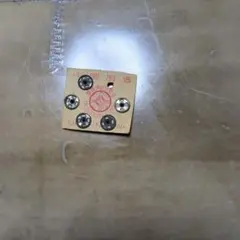 黒い丸型ボタン 6個セット モデル999