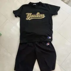 ニューヨークヤンキース 上下セットアップ 黒×ゴールド